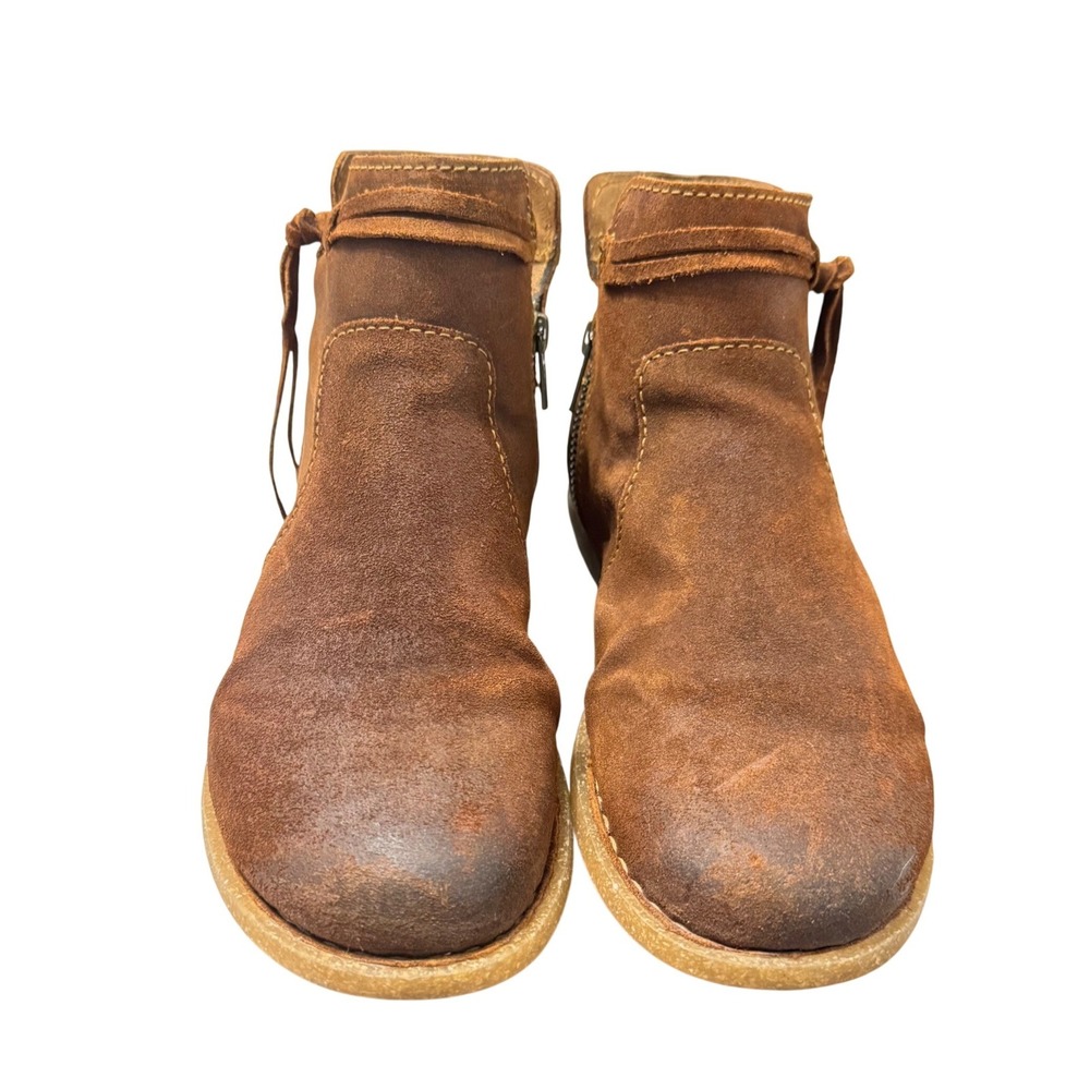 Born‎ Brown Distressed Suede Wyter Ankle Booties Women's Size 9.5 - Picture 6 of 11